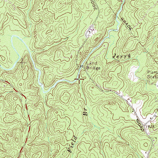 Topographic Map of Miller Field Branch, SC