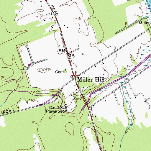 Topographic Map of Miller Hill, SC