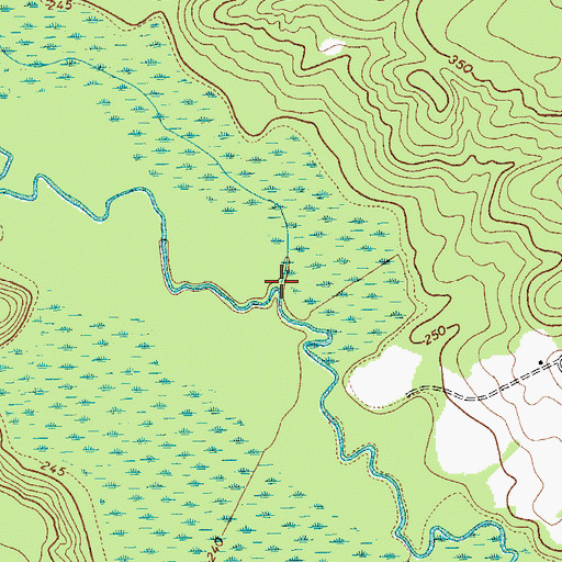 Topographic Map of Mills Creek, SC