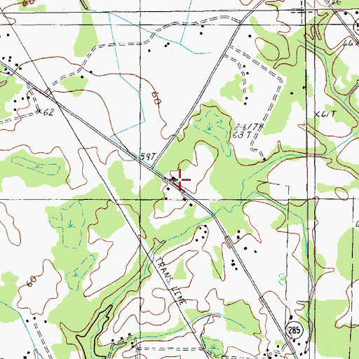 Topographic Map of Millwood School, SC