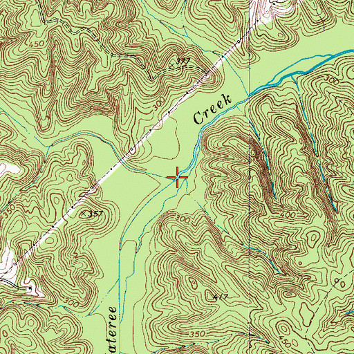Topographic Map of Minton Creek, SC