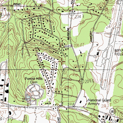 Topographic Map of Mirror Lake, SC