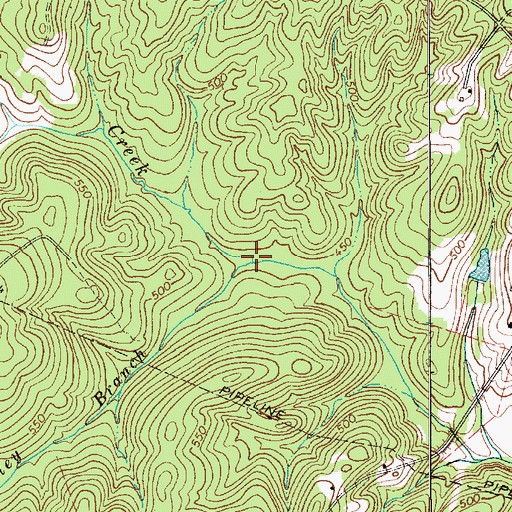 Topographic Map of Mobley Branch, SC
