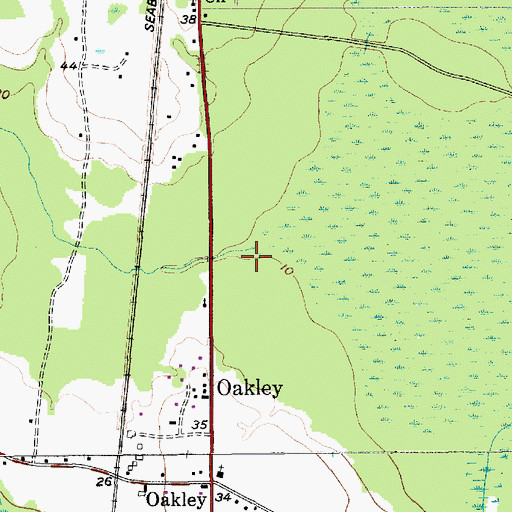 Topographic Map of Molly Branch, SC