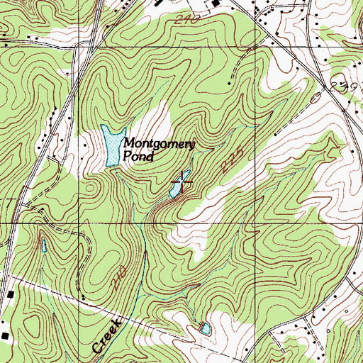 Topographic Map of Montgomery Pond, SC