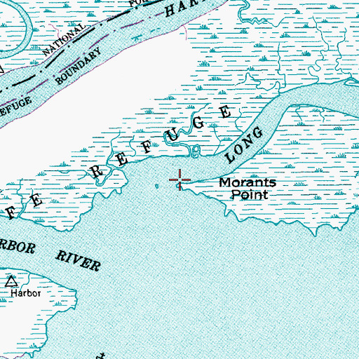 Topographic Map of Morants Point, SC