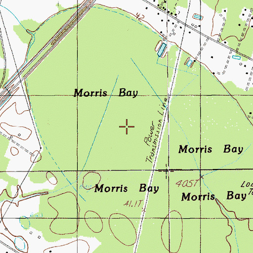 Topographic Map of Morris Bay, SC