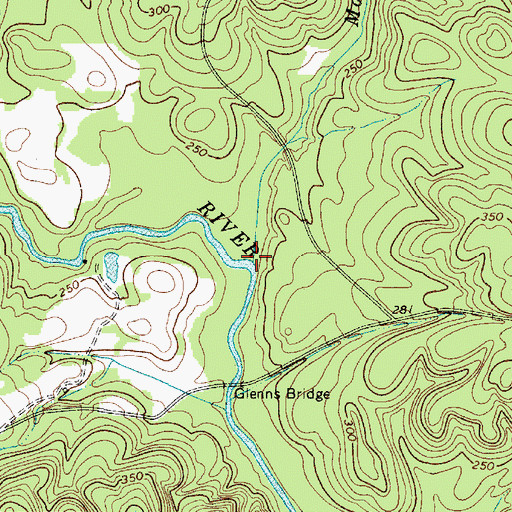 Topographic Map of Morris Creek, SC