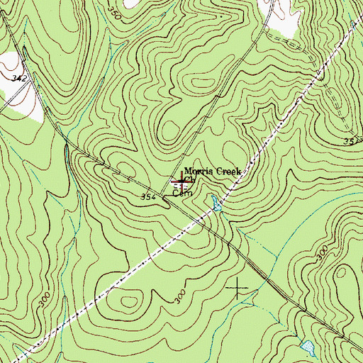 Topographic Map of Morris Creek Church, SC