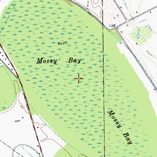 Topographic Map of Mossy Bay, SC