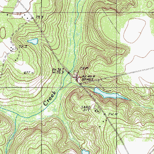 Topographic Map of Mount Carmel Church, SC