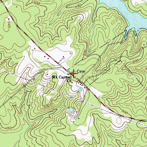 Topographic Map of Mount Carmel Church, SC