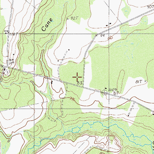 Topographic Map of Mount Carmel School, SC