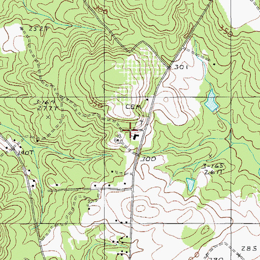 Topographic Map of Mount Joshua Church, SC