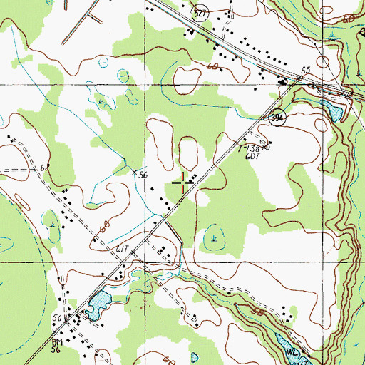 Topographic Map of Mount Moriah Church, SC