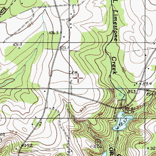 Topographic Map of Mount Nebo Church, SC