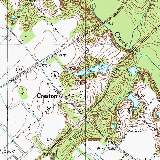 Topographic Map of Mount Olive Church, SC