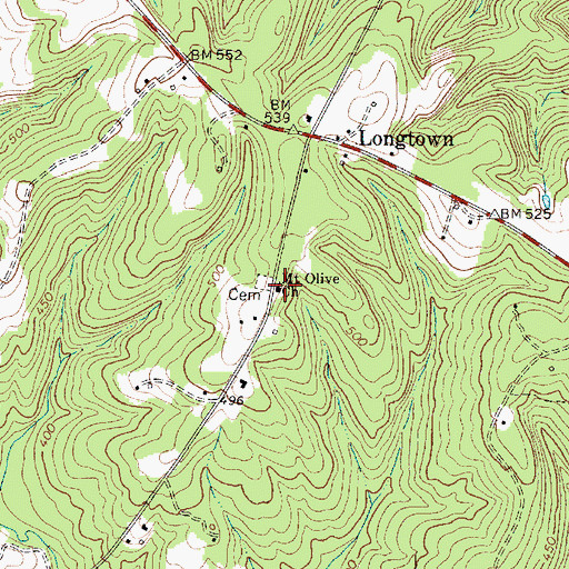 Topographic Map of Mount Olive Church, SC