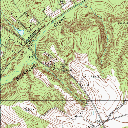 Topographic Map of Mount Pisgah Church, SC