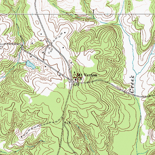 Topographic Map of Mount Vernon Church, SC