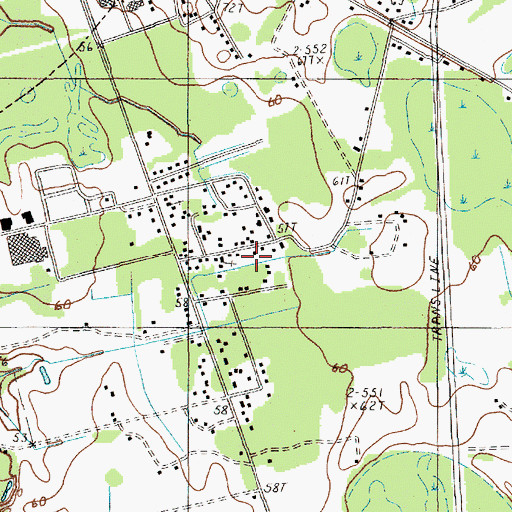 Topographic Map of Mount Zion Church, SC