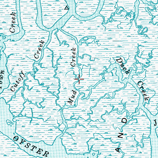 Topographic Map of Mud Creek, SC