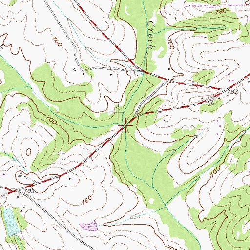 Topographic Map of Mud Creek, SC