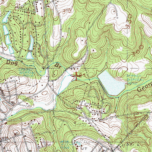 Topographic Map of Mud Dog Branch, SC