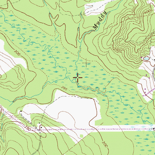 Topographic Map of Muddy Branch, SC
