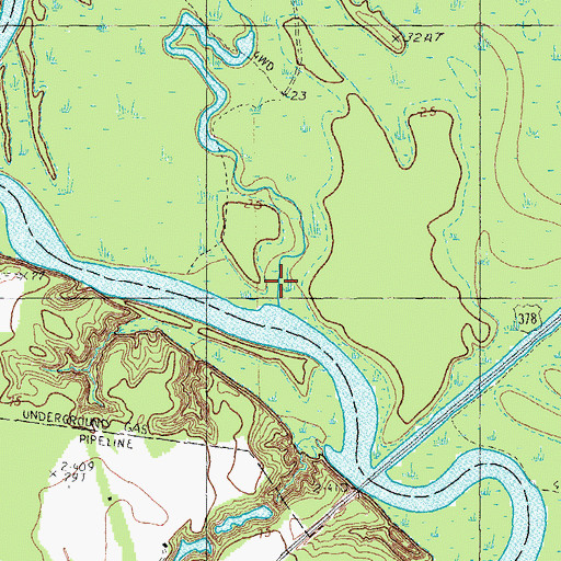 Topographic Map of Mulyn Creek, SC