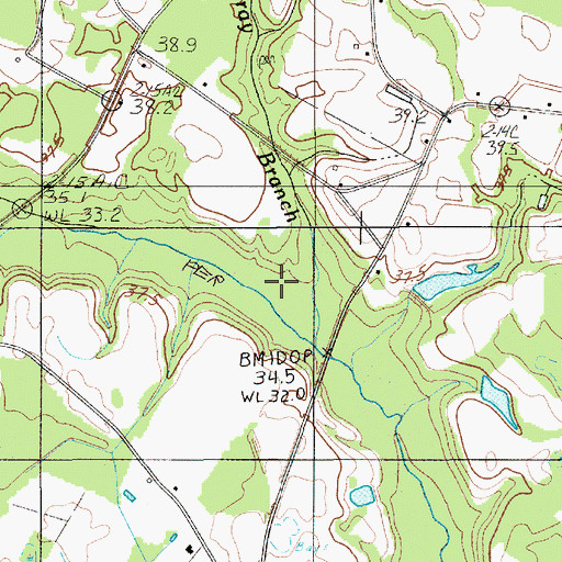 Topographic Map of Murray Branch, SC