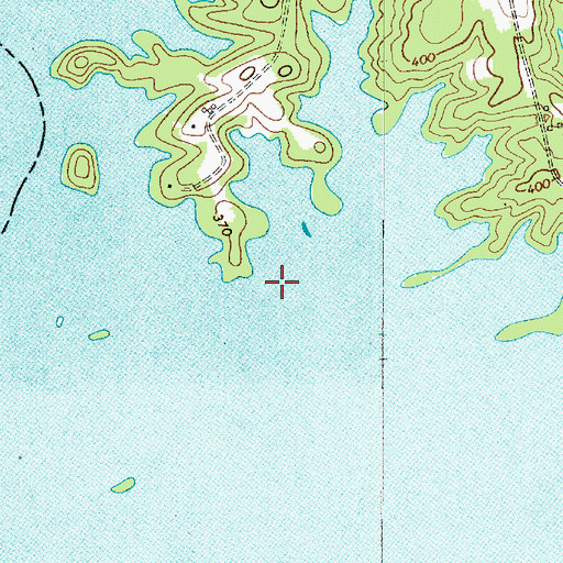 Topographic Map of Lake Murray, SC