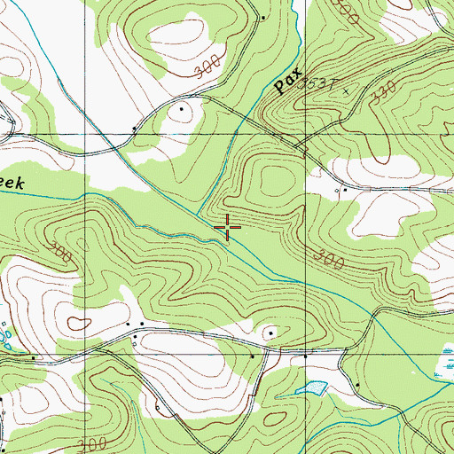 Topographic Map of Mush Creek, SC