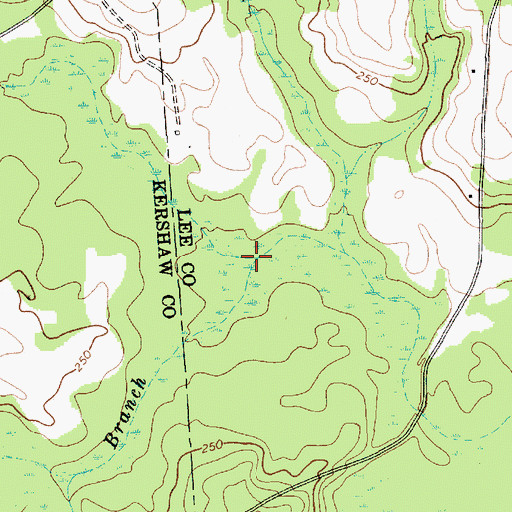 Topographic Map of Nancy Branch, SC