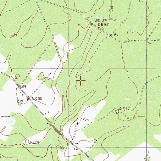 Topographic Map of Nazarene Church, SC