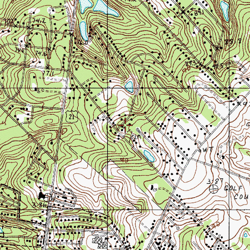 Topographic Map of Nazareth Church, SC