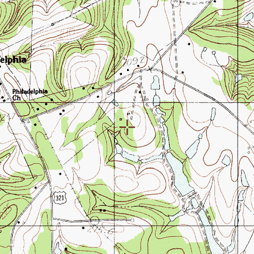 Topographic Map of Neals Chapel School, SC