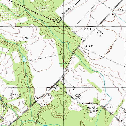 Topographic Map of Nebo School (historical), SC