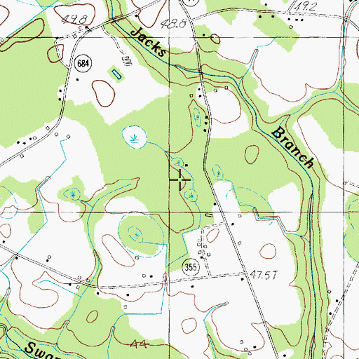 Topographic Map of New Heaven Church, SC