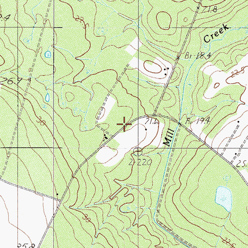 Topographic Map of New Hope Church, SC