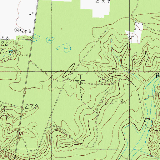Topographic Map of New Hope School, SC