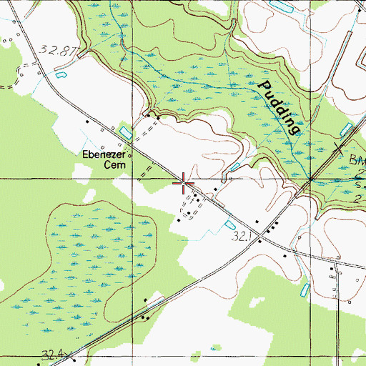 Topographic Map of New Zion Station, SC