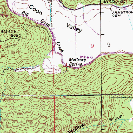Topographic Map of McCrary Spring, AL