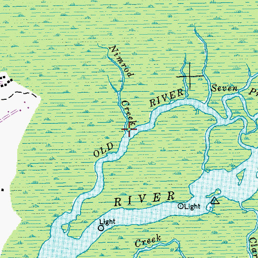 Topographic Map of Nimrod Creek, SC