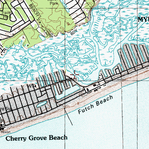 Topographic Map of Nixon Creek, SC