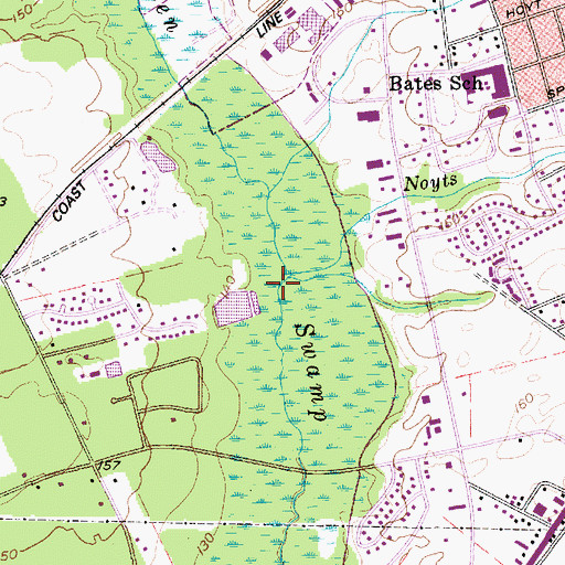 Topographic Map of Noyts Branch, SC
