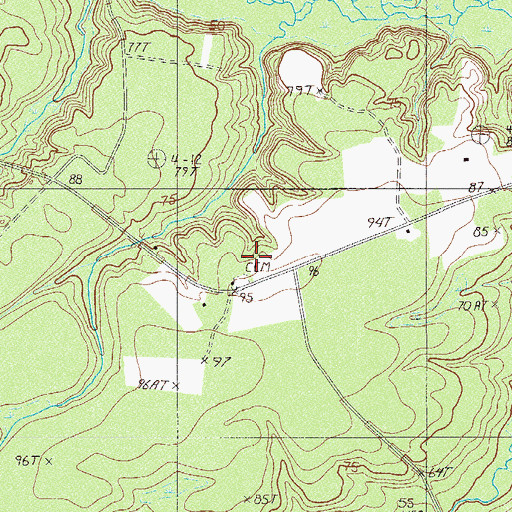 Topographic Map of Oak Grove School, SC