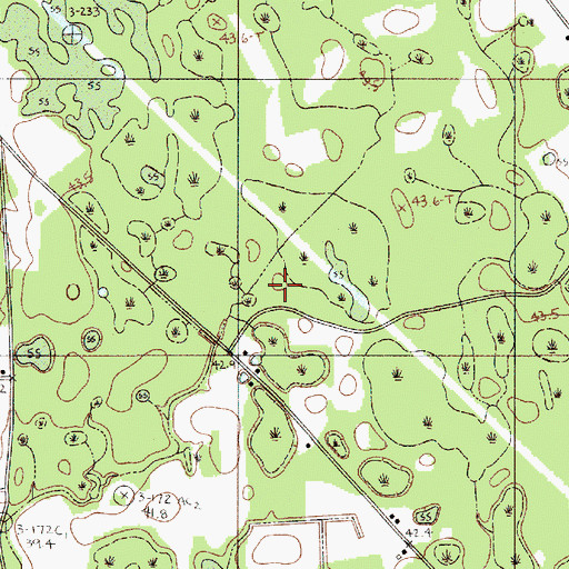 Topographic Map of Oak Grove School, SC