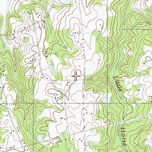 Topographic Map of Oakville School, SC