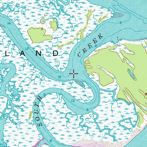 Topographic Map of Ocella Creek, SC